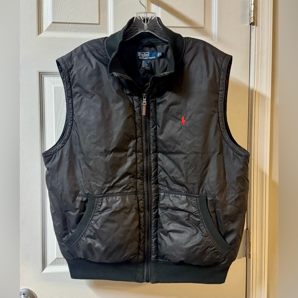 Polo Ralph Lauren XL Men’s Black Puffer Vest Lightweight Casual